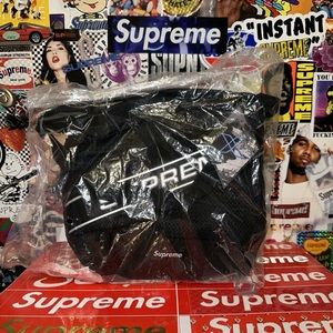 FW23 DS Supreme 3D Logo Shoulder Bag Black 2023 Box Logo BOGO Brand New